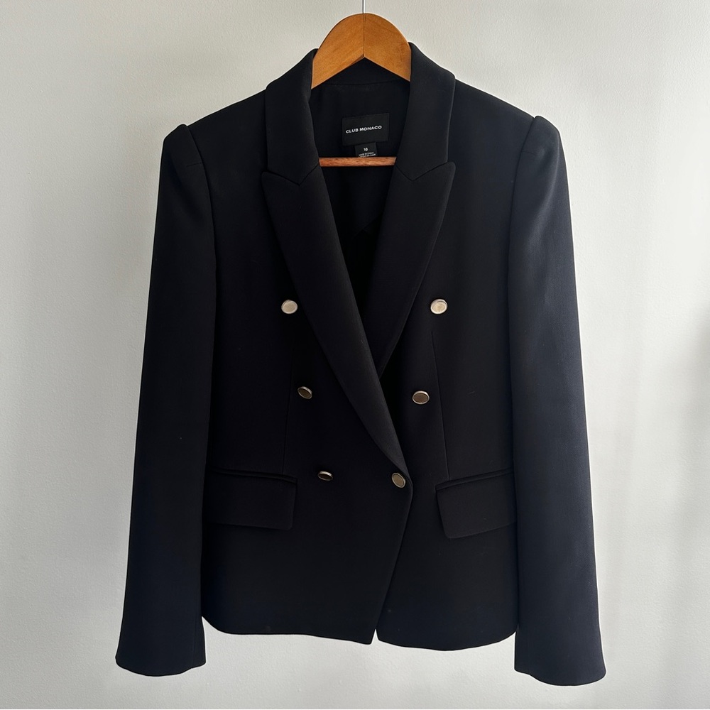 CLUB MONACO WOMEN'S DOUBLE BREASTED BLAZER